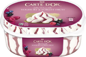 Sladoled Carte Dor, jogurt z gozdnimi sadeži, 825 ml
