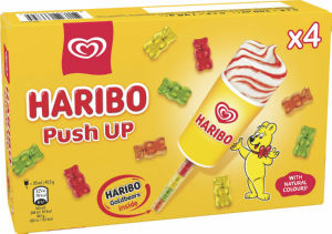 Sladoled MP Haribo, vanilija jagoda, 340 ml