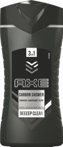 Gel za prhanje Axe, moš., Carbon shower, 250ml