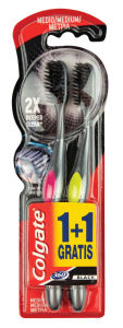 Zobna ščetka Colgate, 360, Charcoal, 1 + 1