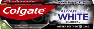 Zobna pasta Colgate, Advanced White, Charcoal, 75 ml