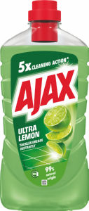 Čistilo Ajax, univerzalno, ultra, limona, 1 l