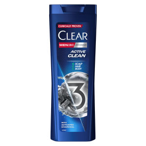 Šampon Clear, Active Clean 3v1, 360 ml