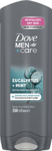 Gel za prhanje Dove, Eucalyptus, mint, moški, 250 ml