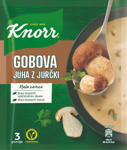 Gobova juha Knorr, z jurčki, 50 g