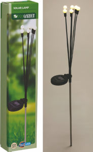 Svetilka solarna, 6 x LED, vklop – izklop