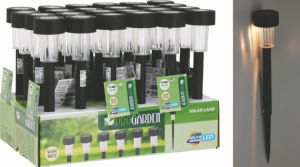 Svetilka LED, solarna, črna