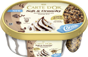 Sladoled Carte D’or, Soft Cornetto čokolada, 750 ml