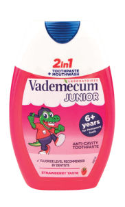 Zobna pasta Vademecum, junior, jagoda, 75 ml
