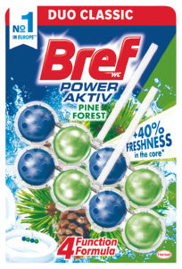 Osvežilec Bref, Power Aktiv, Pine, 2 x 50g