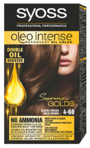 Barva za lase Syoss, Oleo Intense, zlato rjava, 4-60