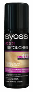 Sprej Syoss Root Retoucher za prekrivanje lasnega narastka blond, 75ml