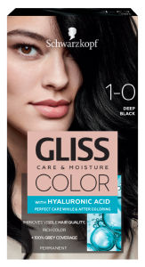 Barva za lase Gliss Color, 1 – 0 deep black