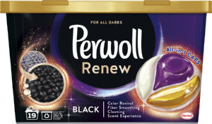 Pralni prašek Perwoll, Renew, kapsule, Black, 19 pranj