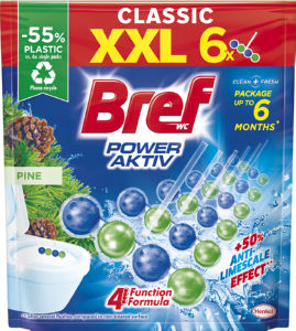 Osvežilec Bref, wc obešanka, Power Aktiv Pinho, 6 x 50 g