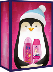 Darilni set Fa Kids, Girl gel za tuširanje 250 ml + šampon Schauma Kids 250 ml