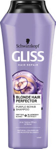 Šampon za lase Gliss, Blonde Perfector, 250 ml
