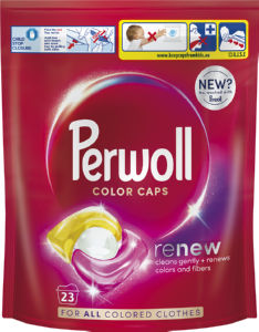 Pralni prašek Perwoll, kapsule, Color, 23 pranj