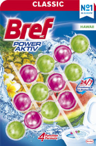 Osvežilec Bref, Power Active Hawaii, 3 x 50 g