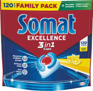 Kapsule Somat, 3 in 1 Lemon, 120 pranj