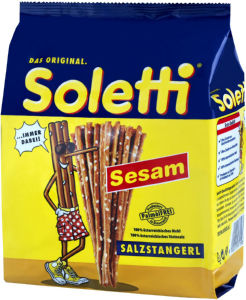 Palčke slane Soletti s sezamom, 230 g