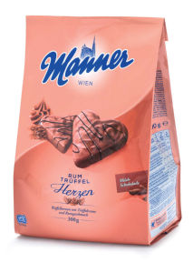 Napolitanke Manner, srčki, 300 g