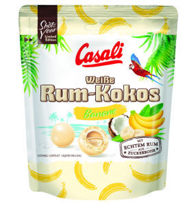 Bonboni draže Casali, Rum Kokos, banana, 175 g