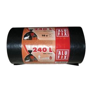 Vrečke za smeti, črne, 240 l, 10/1