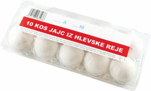 Jajca Meja, bela, hlevske reje, 10/1