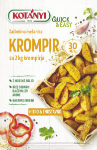 začimbna mešanica krompir quick&easy, kotányi, 30g
