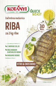začimbna mešanica za ribe quick&easy, kotányi, 25g