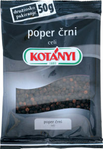 Črni poper, cel, Kotányi, 50 g
