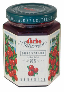 Džem Darbo, brusnični, 200 g