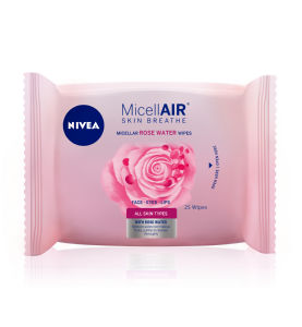Robčki čistilni Nivea, Rose water, 20/1