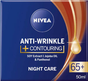 Krema Nivea, Anti-wrinkle, nočna, 65+, 50 ml