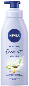 Oljni losjon Nivea, vonj kokos z monoi oljem, 400 ml