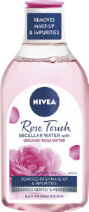 Micelarna voda Nivea, Rose Touch, 1-fazna, 400 ml
