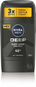 Antiperspirant Nivea Men, Deep, v stiku, moški, 50 ml