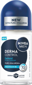 Dezodorant Nivea Men, roll-on, Derma Control, Defend Extra Comfort, 50 ml