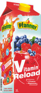 Pijača sadna Pfanner, z dodanimi vitamini in magnezijem, 2 l
