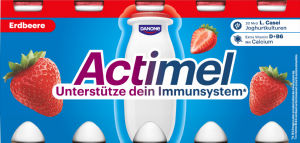 Jogurtov napitek Actimel, jagoda, 10 x 100 g