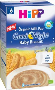 Kašica Bio Hipp mlečna za lahko noč, baby keks, 250 g