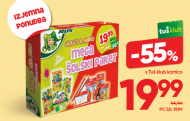 IZJEMNA PONUDBA: Mega šolski paket za samo 19,99 €