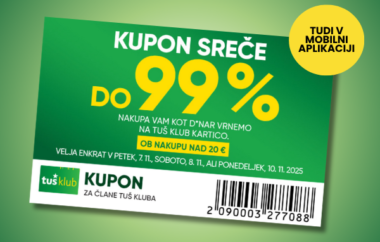Unovčite KUPON SREČE in prihranite