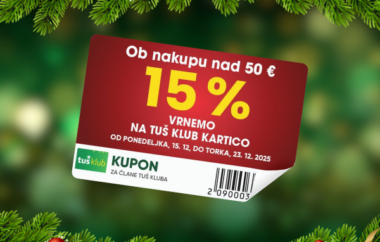 Za praznike v Tuš se splača, ker D*NAR se vrača