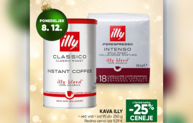 Adventni koledar: -25 % za Illy