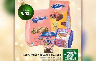 Adventni koledar: -25 % za Manner