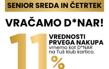 Senior sreda in četrtek: vračamo D*NAR