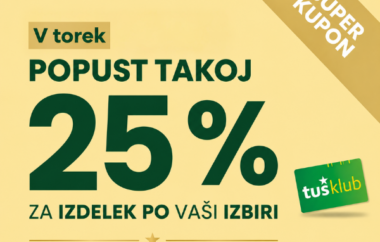-25 % ZA IZBRAN IZDELEK
