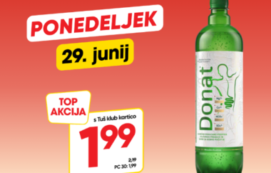 Top akcija samo v ponedeljek